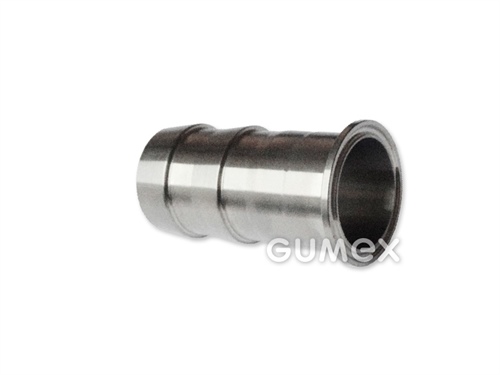 Hadicový násadec CLAMP typ 2054, DN20, tŕň na hadicu 20mm, 10bar, nerezová oceľ 1.4301